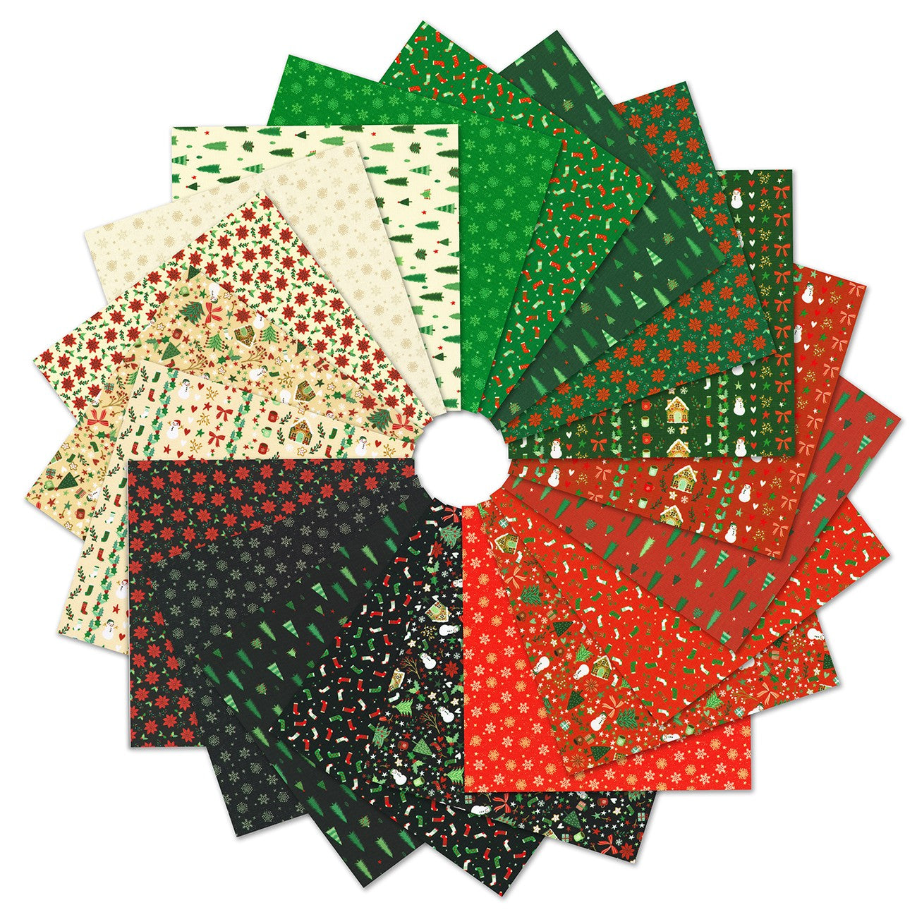 2.5in Strips Tiny Tidings, 40pcs/bundle