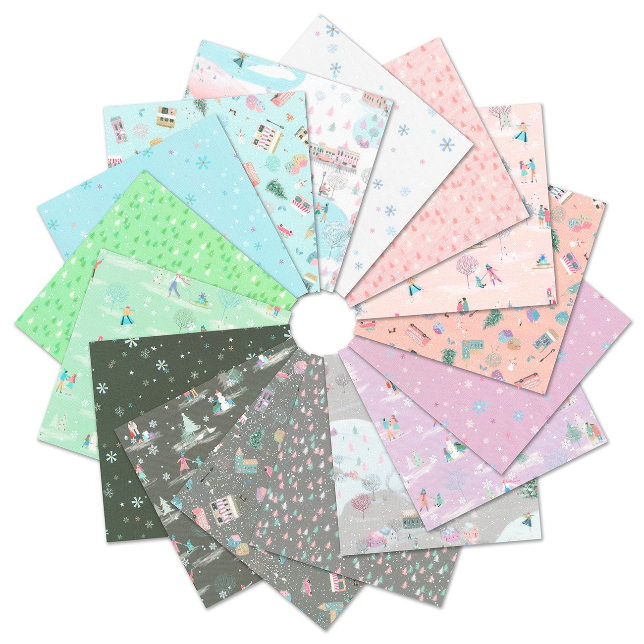 2.5in Strips Wintertime, 40pcs/bundle