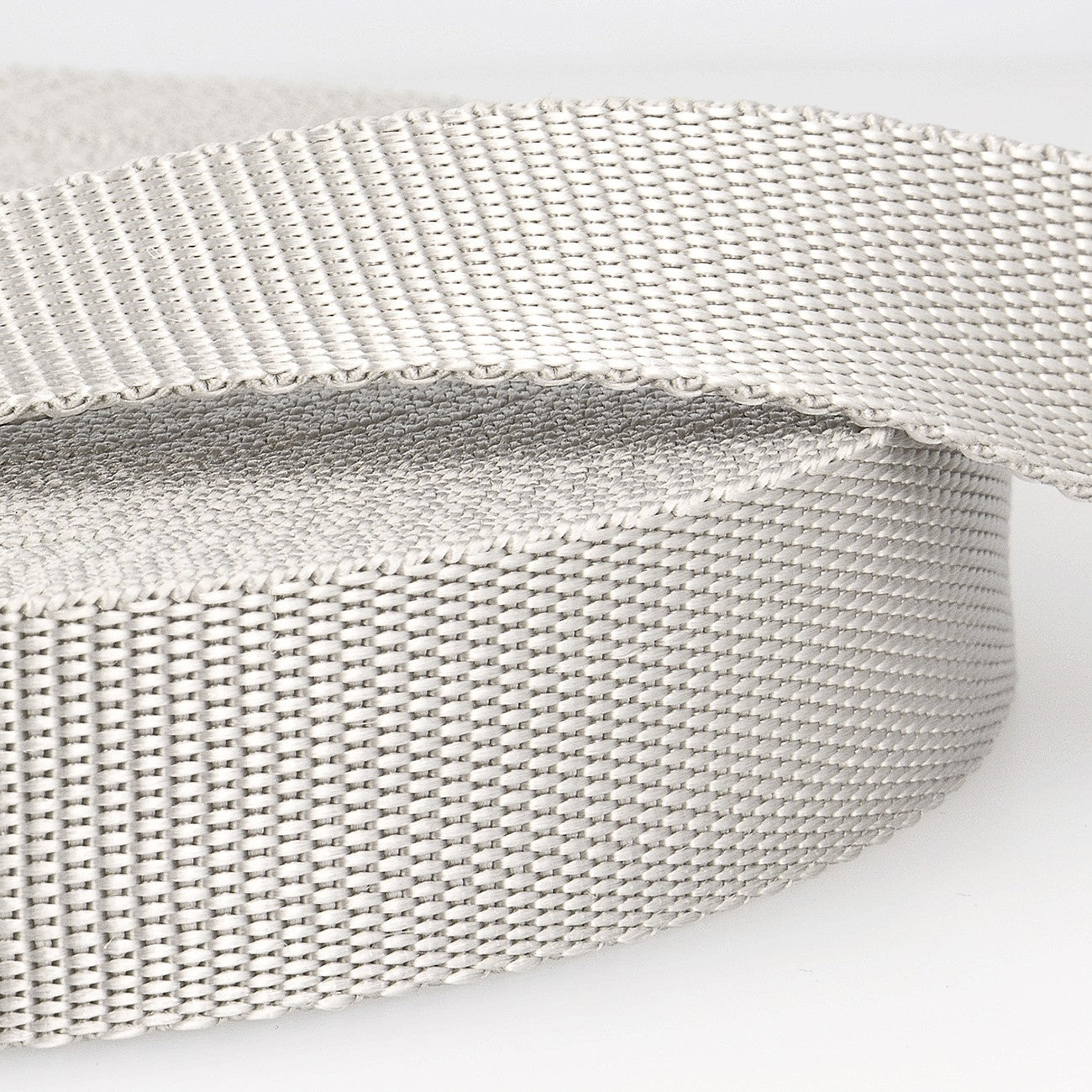 40mm Polypropylene Webbing in Light Grey