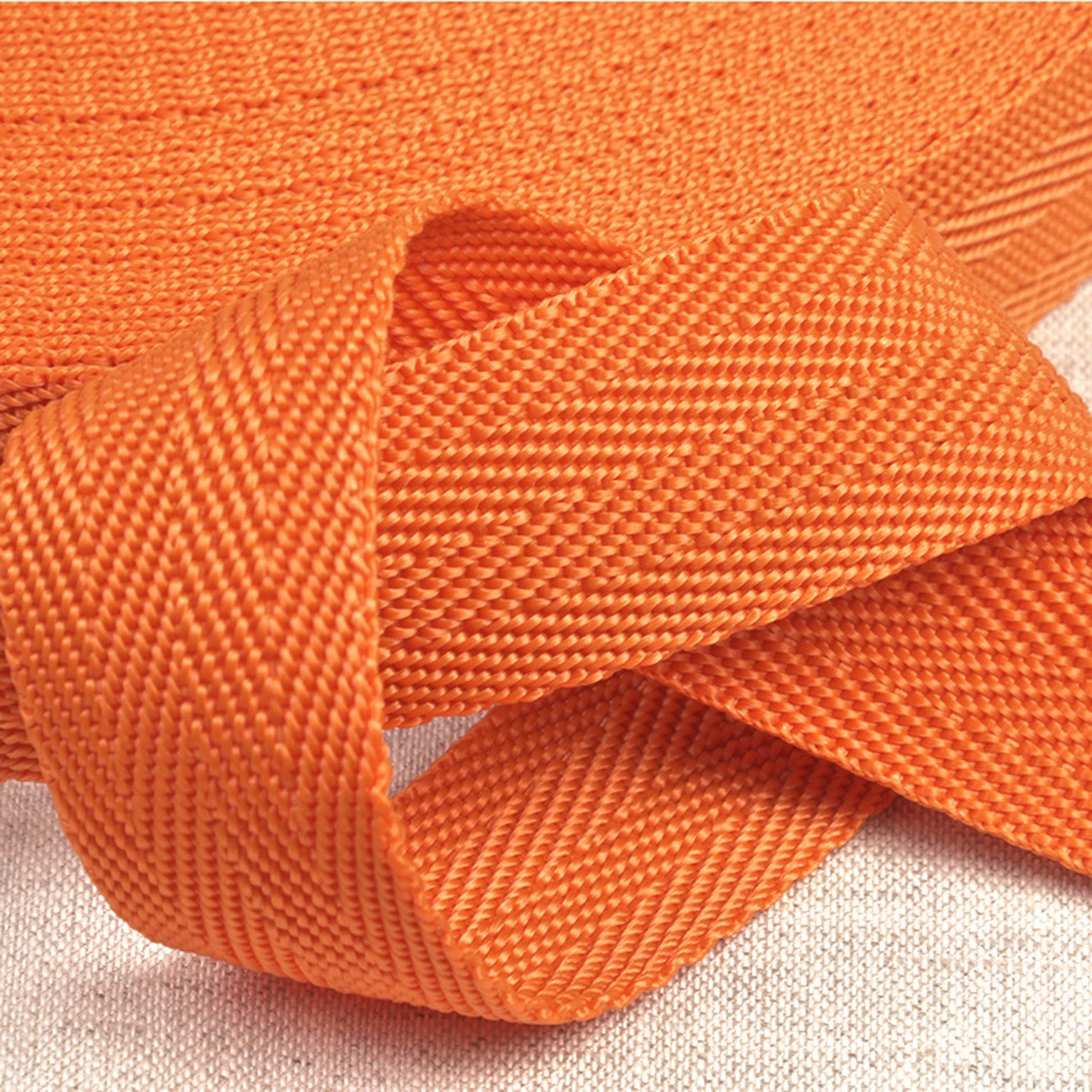 25mm Polypropylene Webbing in Orange