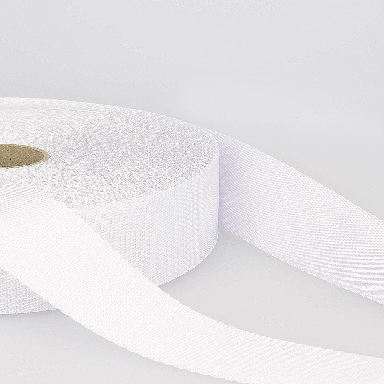10mm Polyester Webbing in White