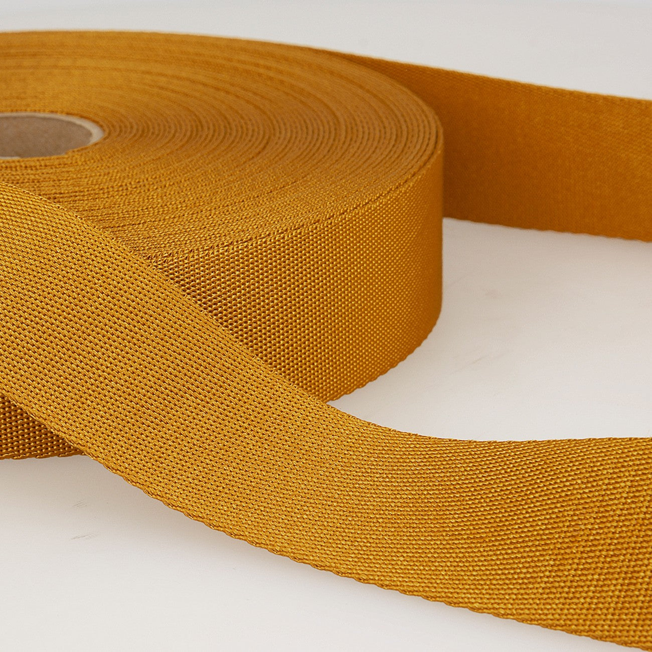 10mm Polyester Webbing in Mustard
