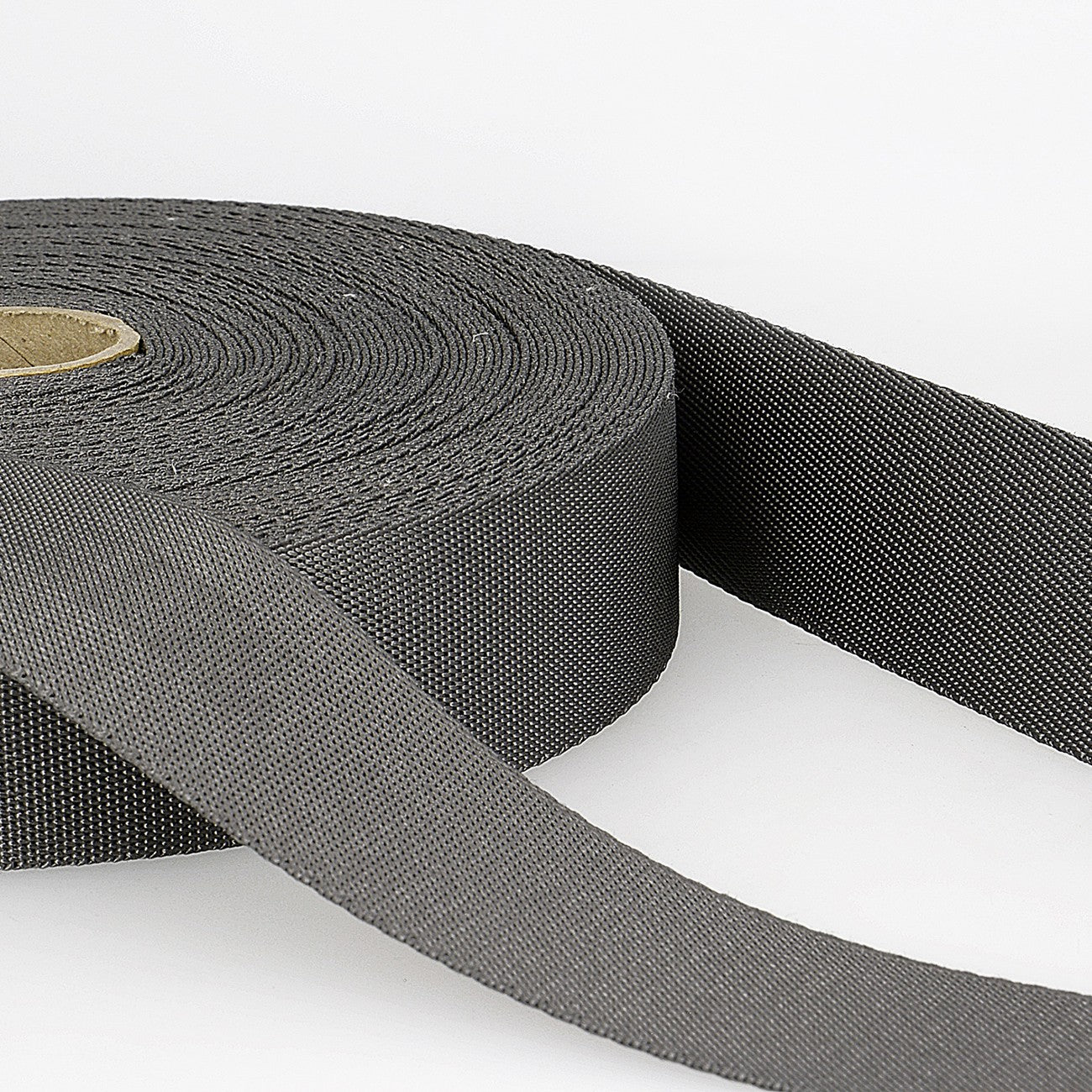15mm Polyester Webbing in Dark Grey