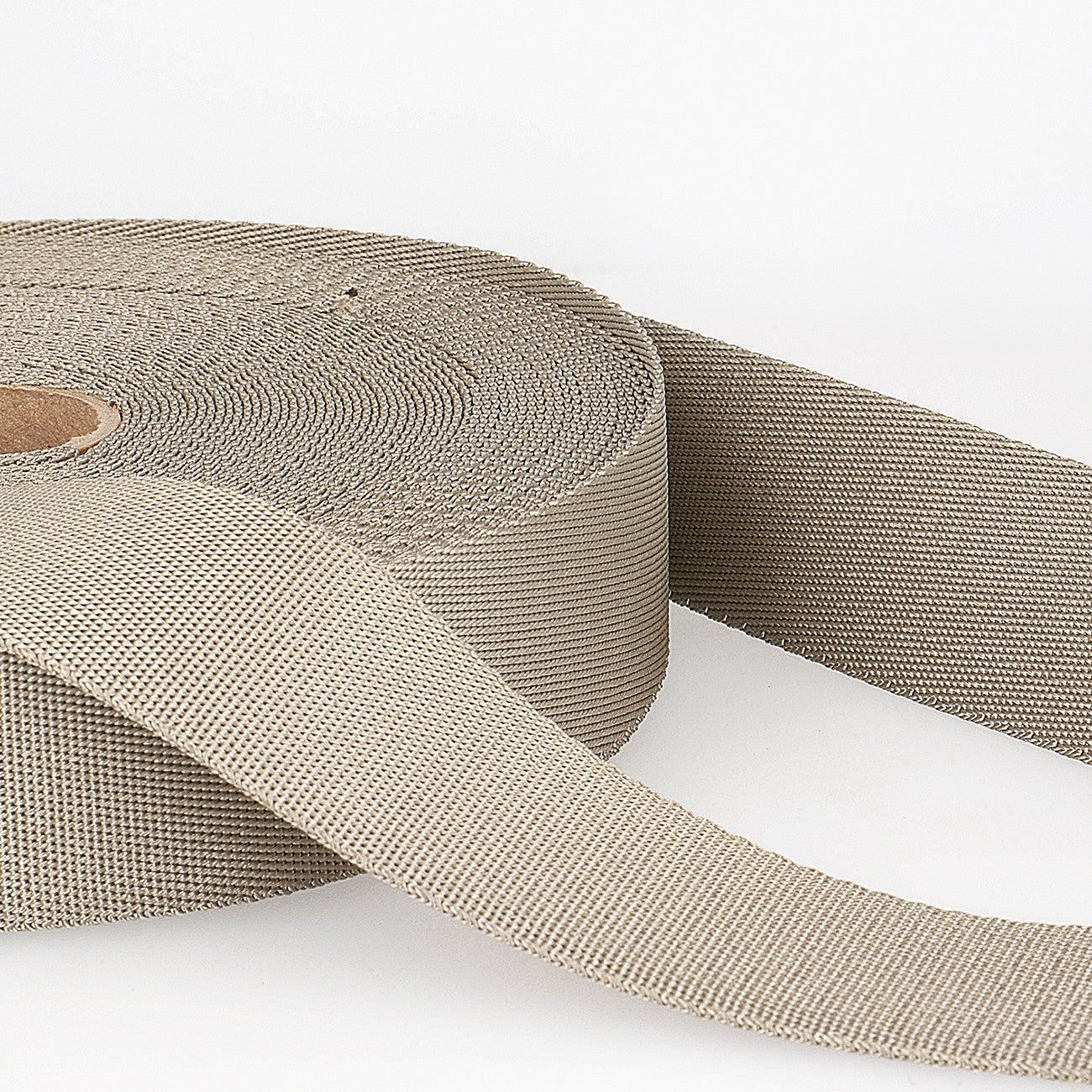 15mm Polyester Webbing in Taupe