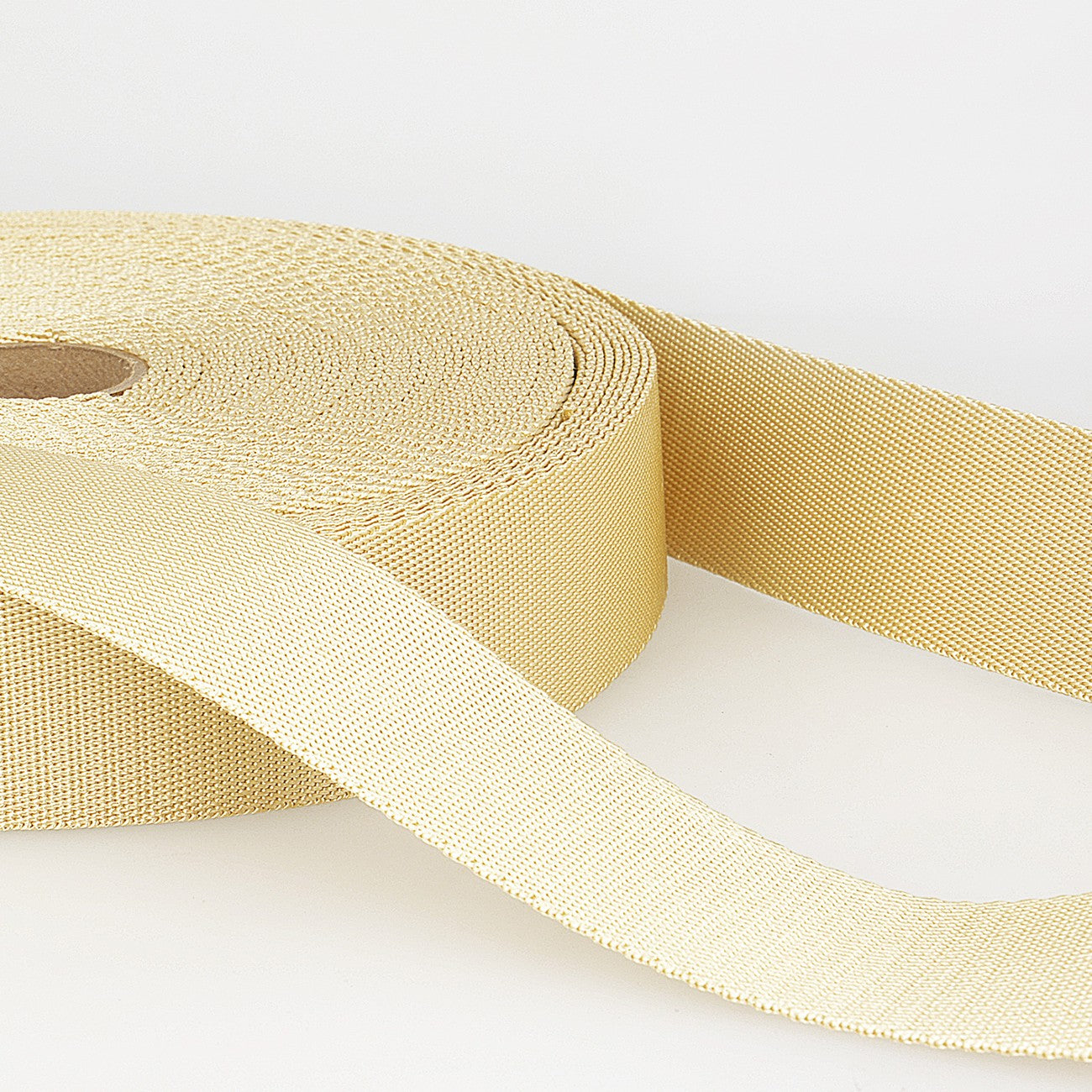 15mm Polyester Webbing in Ivory