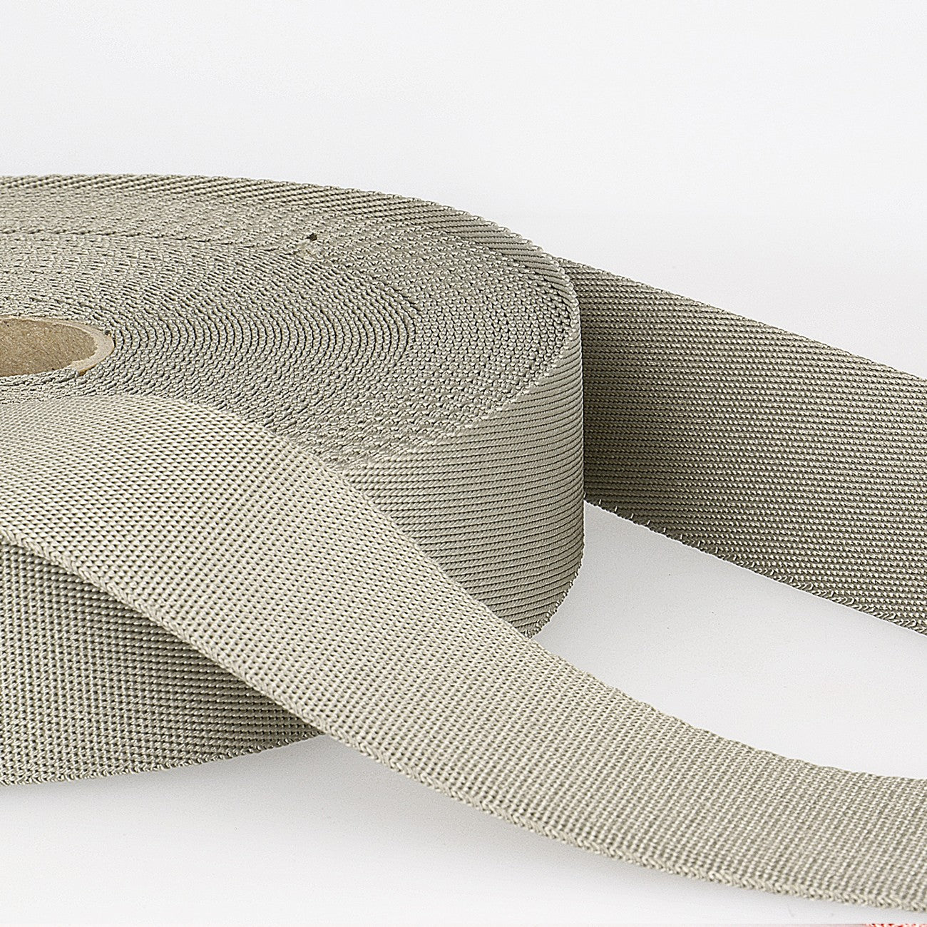 20mm Polyester Webbing in Light Grey