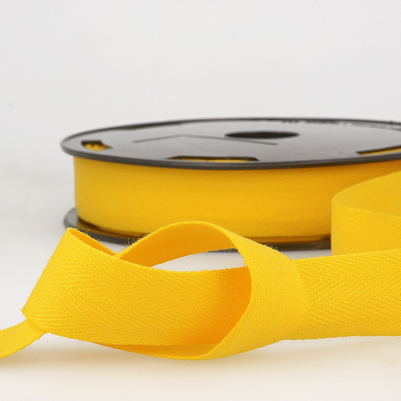 Cotton Twill Tape 11mm x 50m Yellow