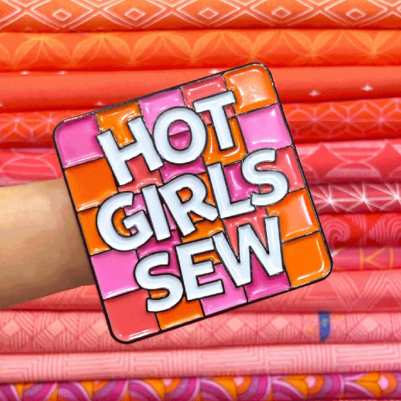 Hot Girls Sew Enamel Pins 6pk