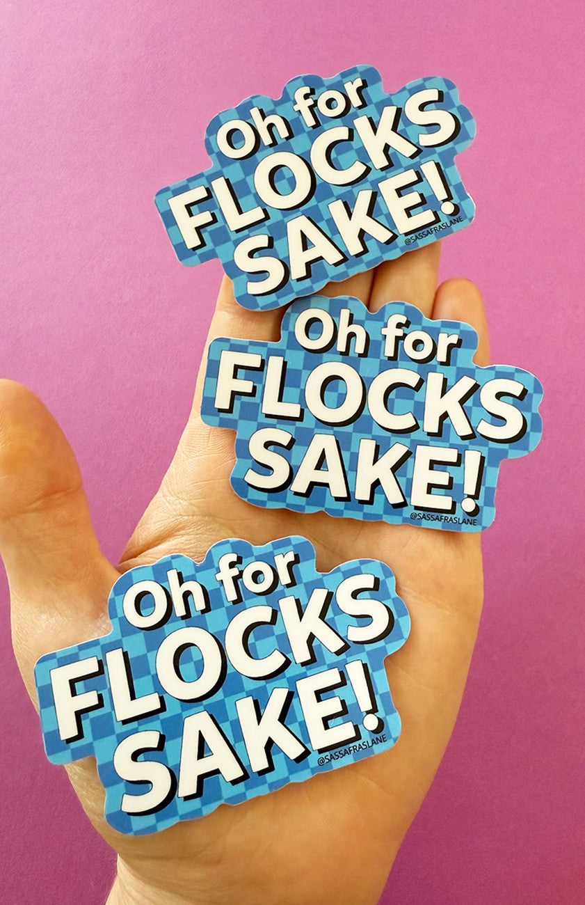 Flocks Sake Stickers 6pk