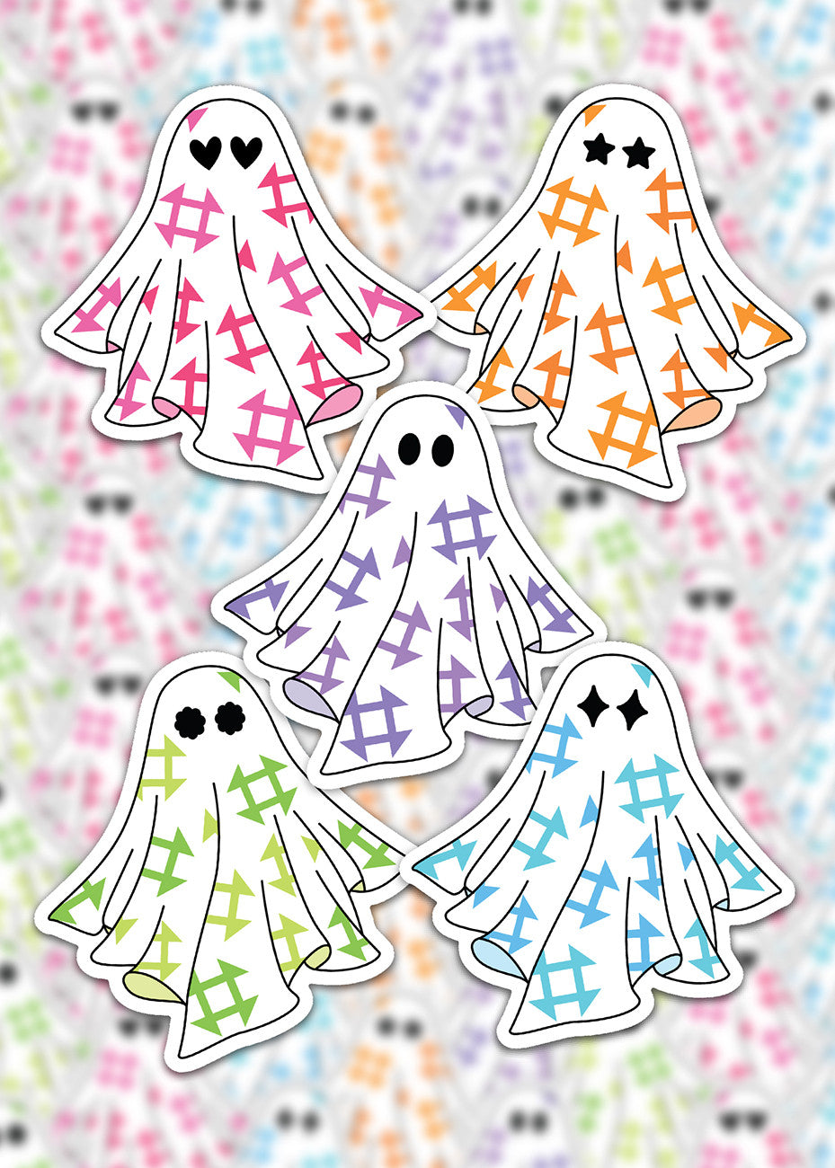 Quilt Ghost Stickers 5pk