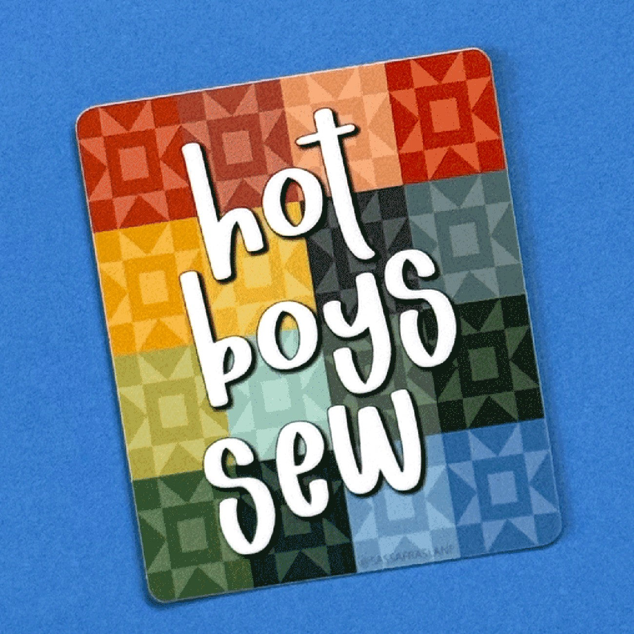 Hot Boys Sew Stickers 6pk