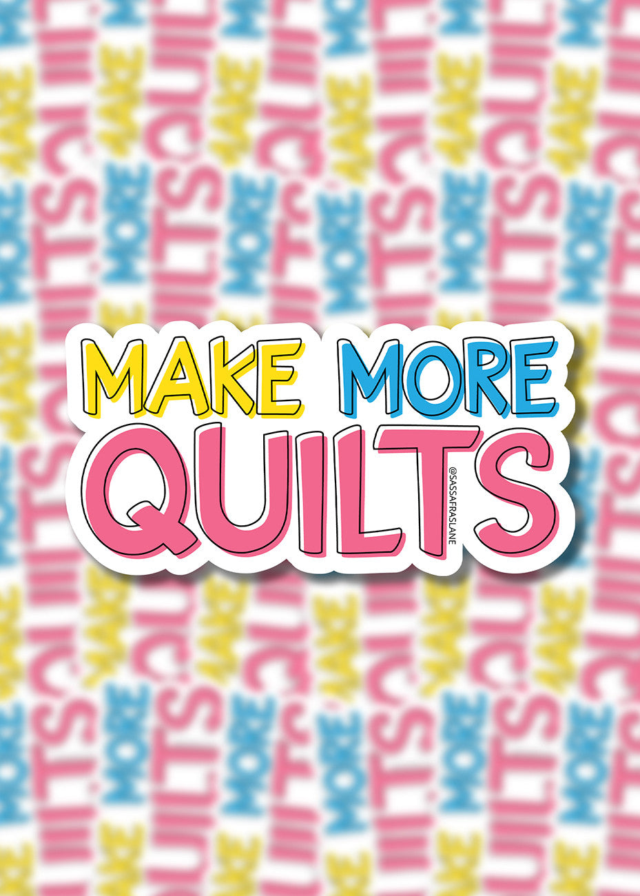 Make More Quilts Stickers 6pk