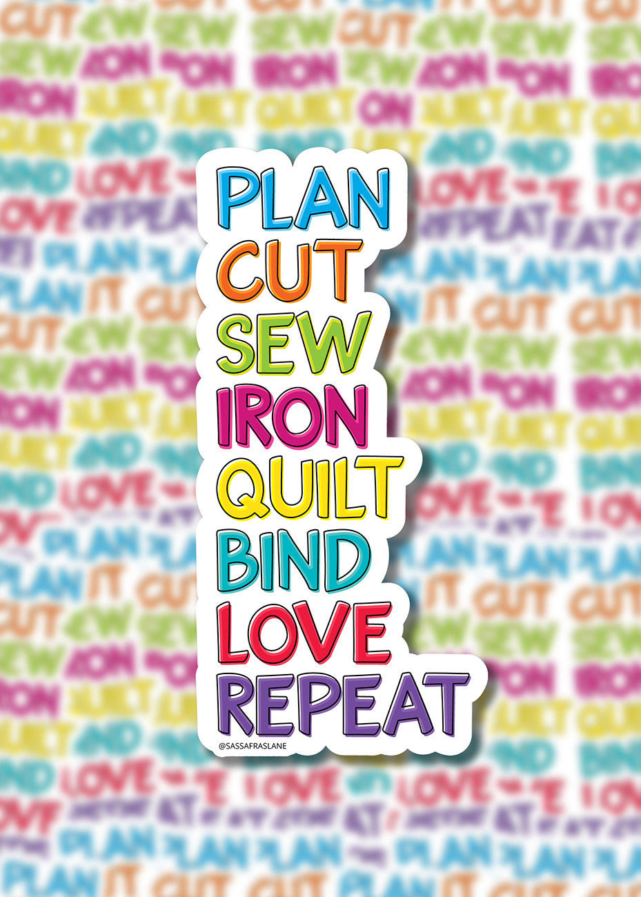 Plan, Cut, Sew Stickers 6pk