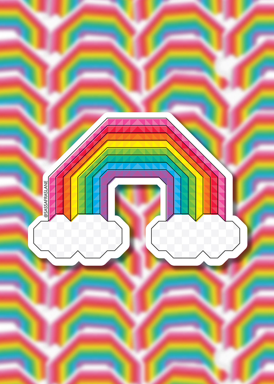 Happy Highway Rainbow Stickers 6pk