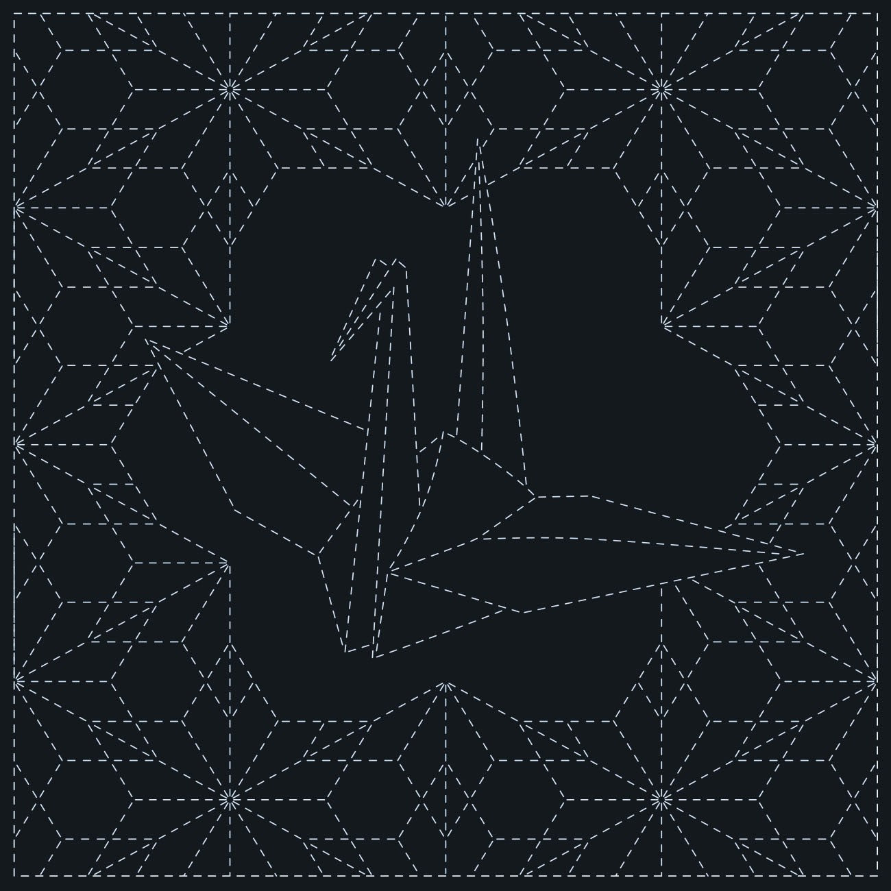 Sashiko Cloth Ori-Zuru