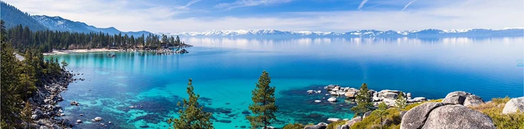 Lake Tahoe in Winter Panel 41.5in x 10.25in