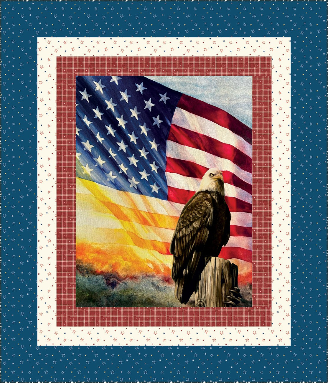 American Honor Digitally Printed Panel Quilt Store Display