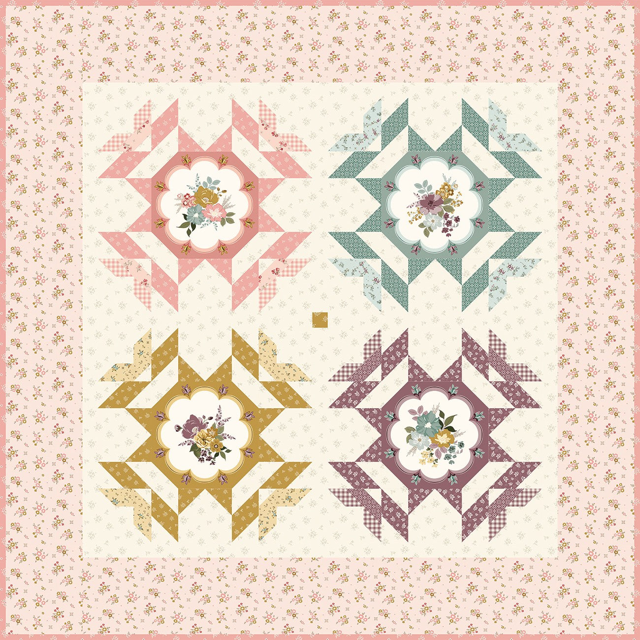 Renew Digitally Printed Delicate Dance Quilt Store Display