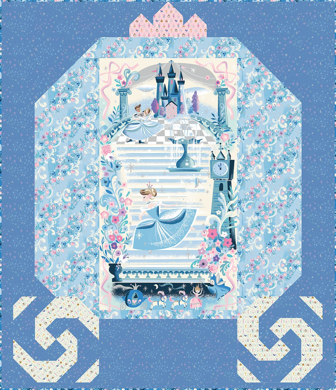 Cinderella's Carriage Panel Quilt Store Display - Wishes