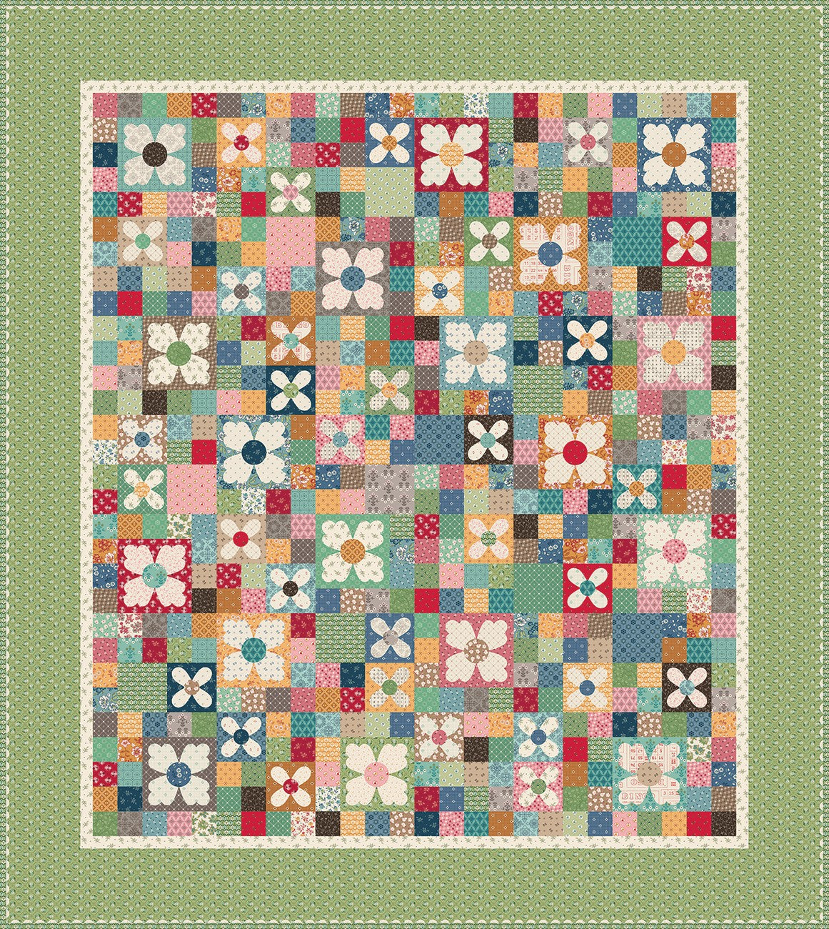 Family Reunion Gathering Wildflowers Store Display Quilt