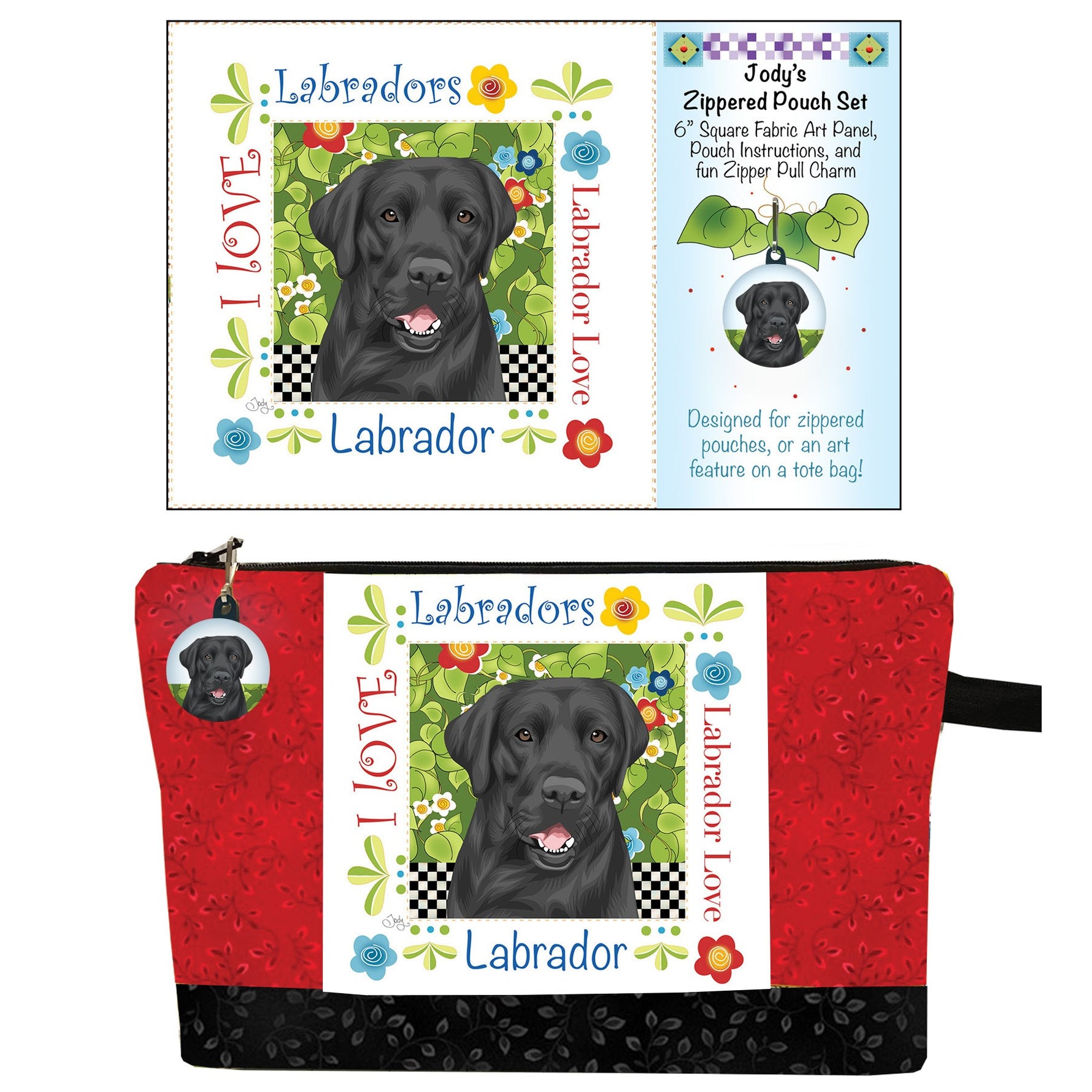 Zipper Pouch Set Labrador