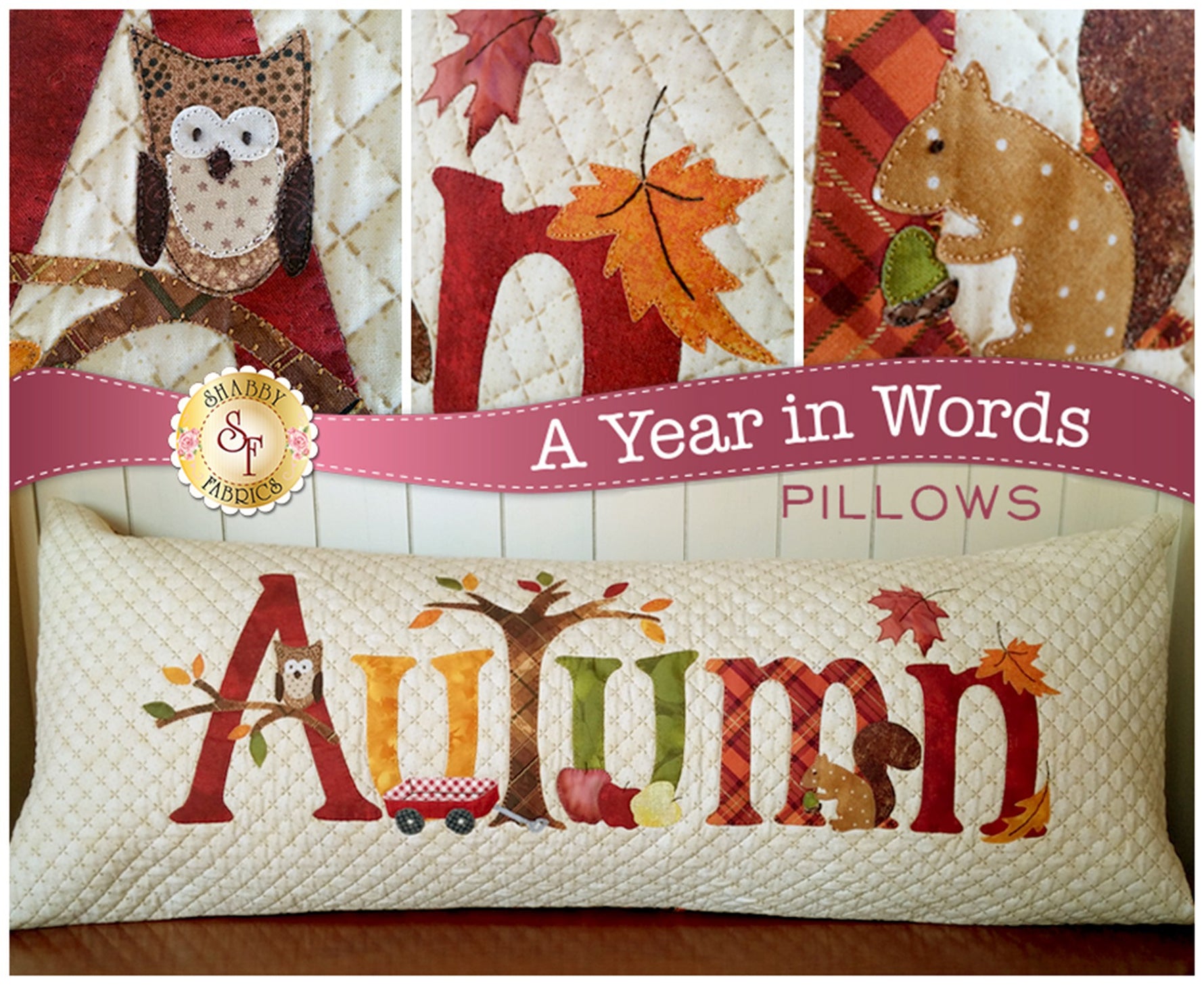 A Year In Words Pillow Autumn September