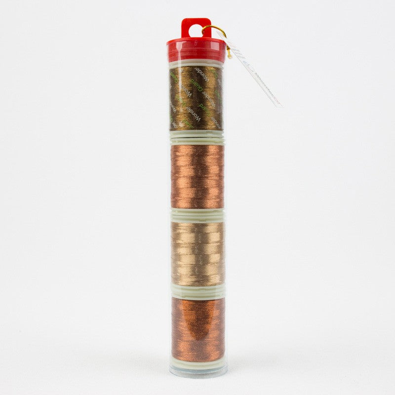 Spotlite 40wt Rayon Metallic 150m Tube 4spls Brown