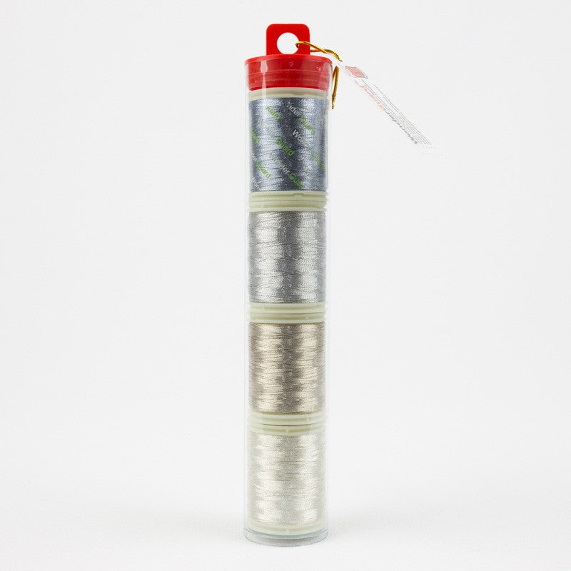 Spotlite 40wt Rayon Metallic 150m Tube 4spls Silver