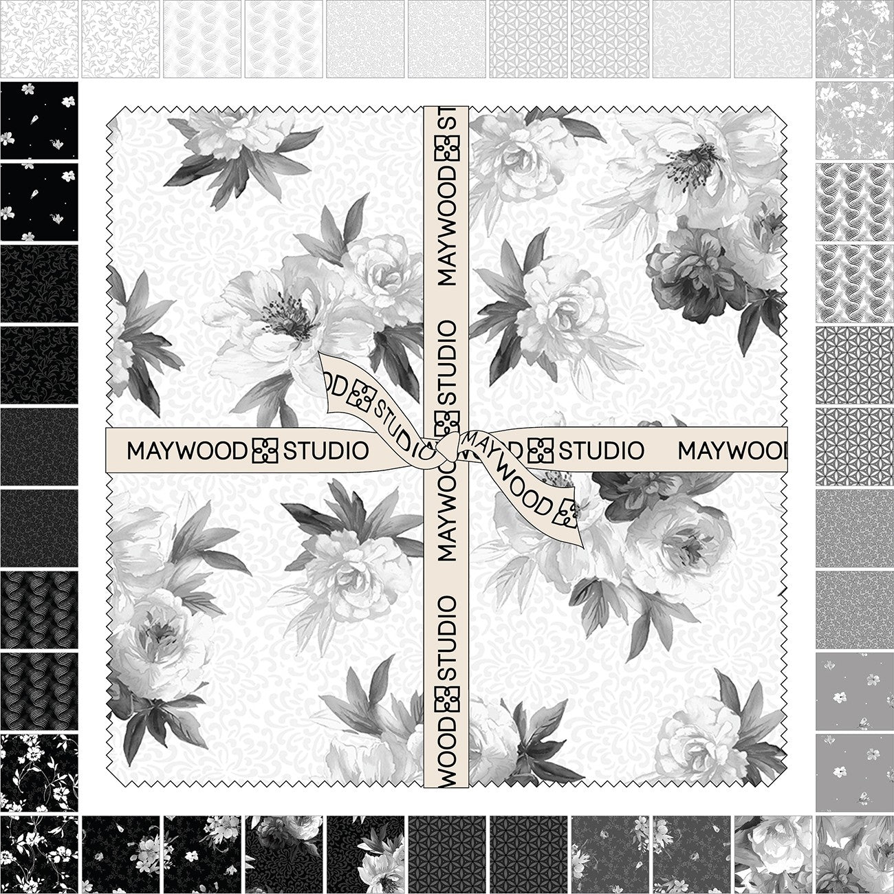 10in Squares Moonlit Walk, 42pcs/bundle