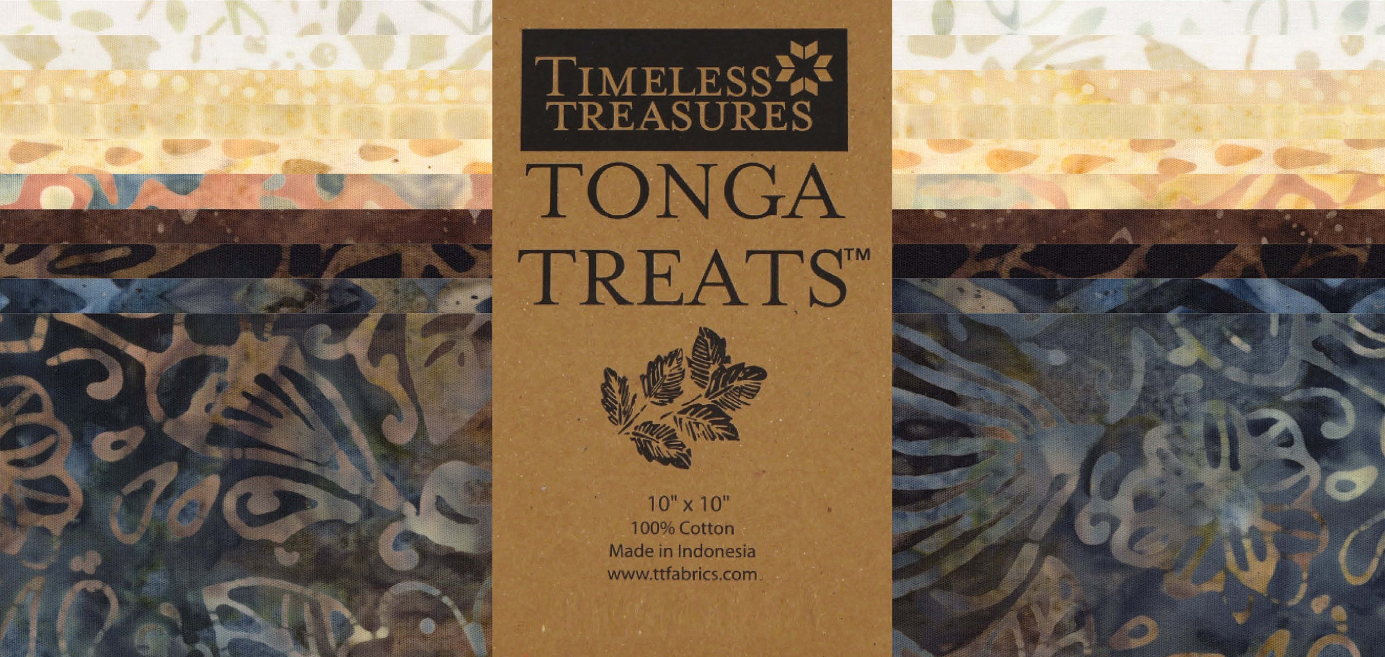 10in Squares Tonga Batik Luna, 42pcs/bundle