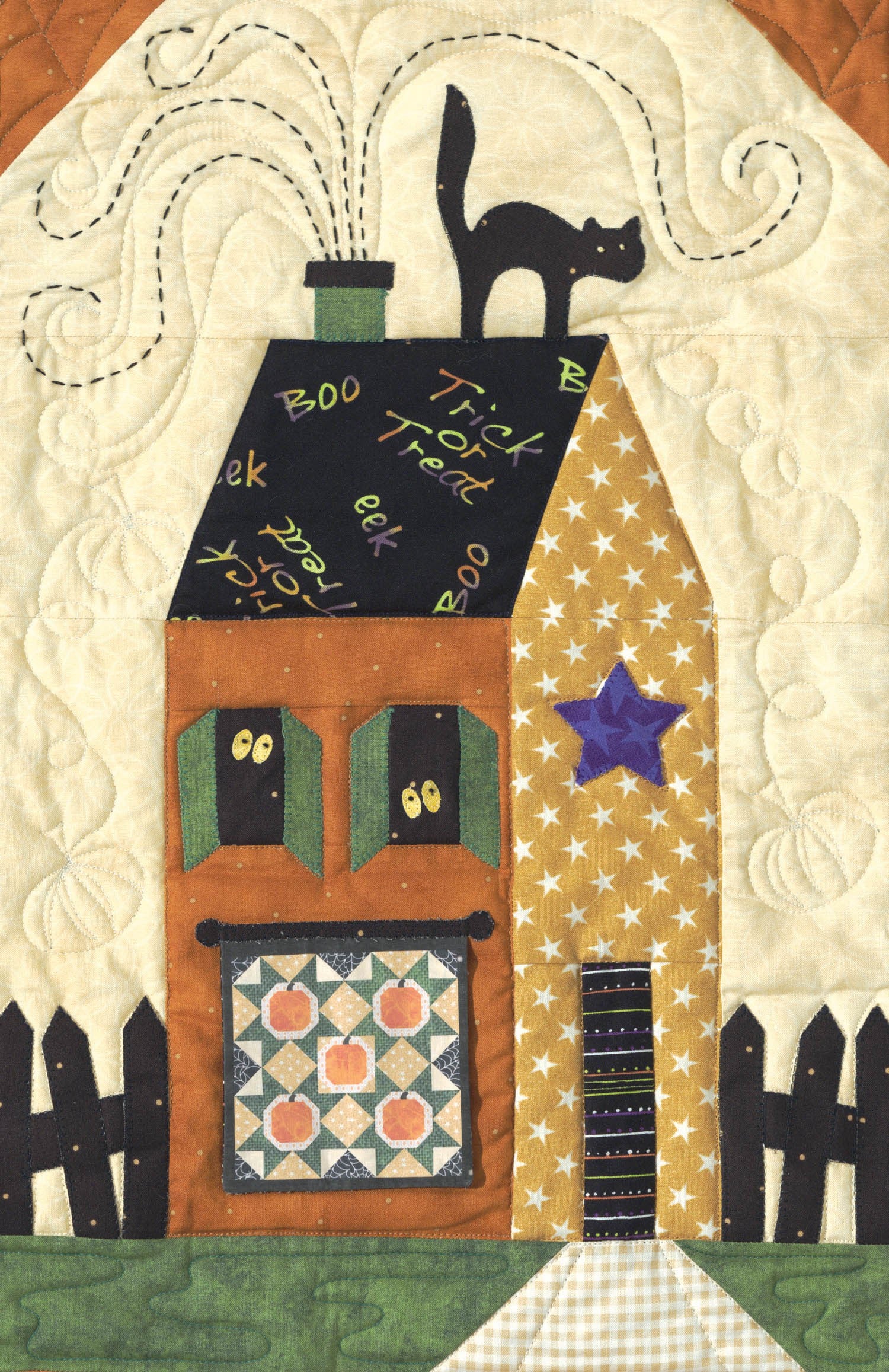 Sew Spooky Block of the Month Block 1 Spells & Stitches