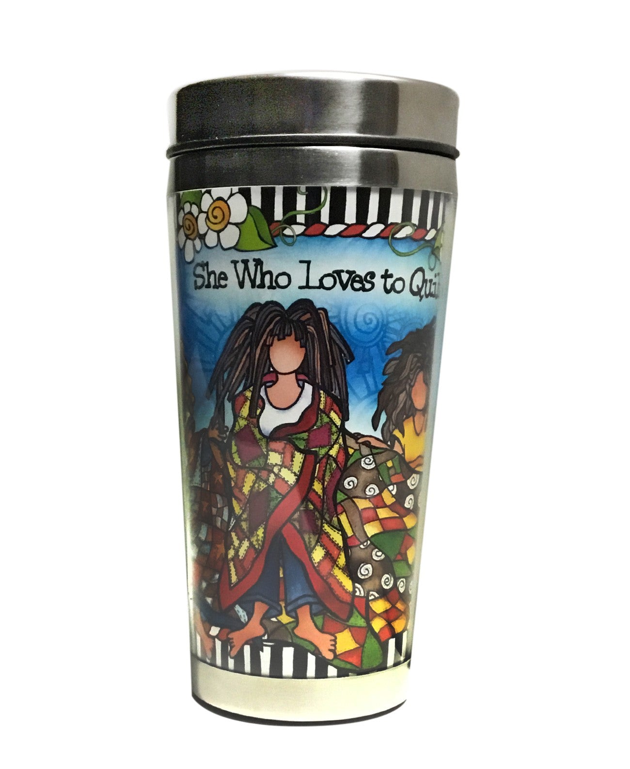 Loves to Quilt Stainless Steel Tumbler
