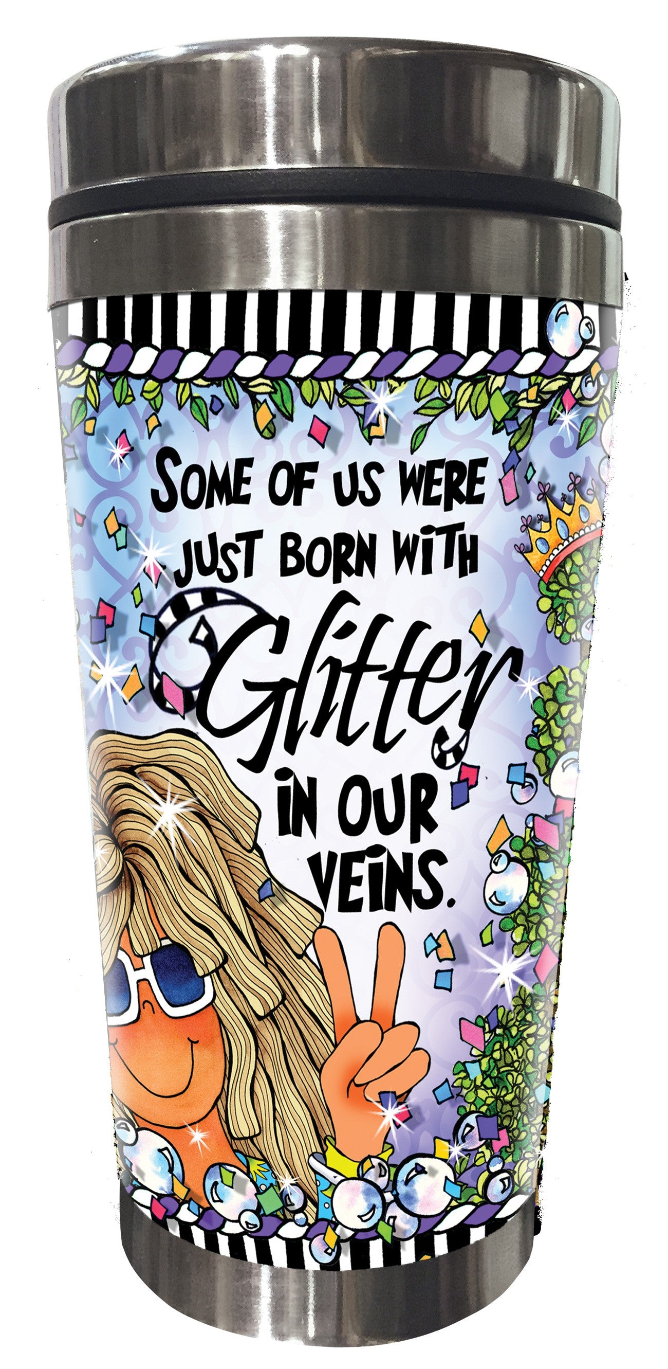 Glitter Stainless Steel Tumbler