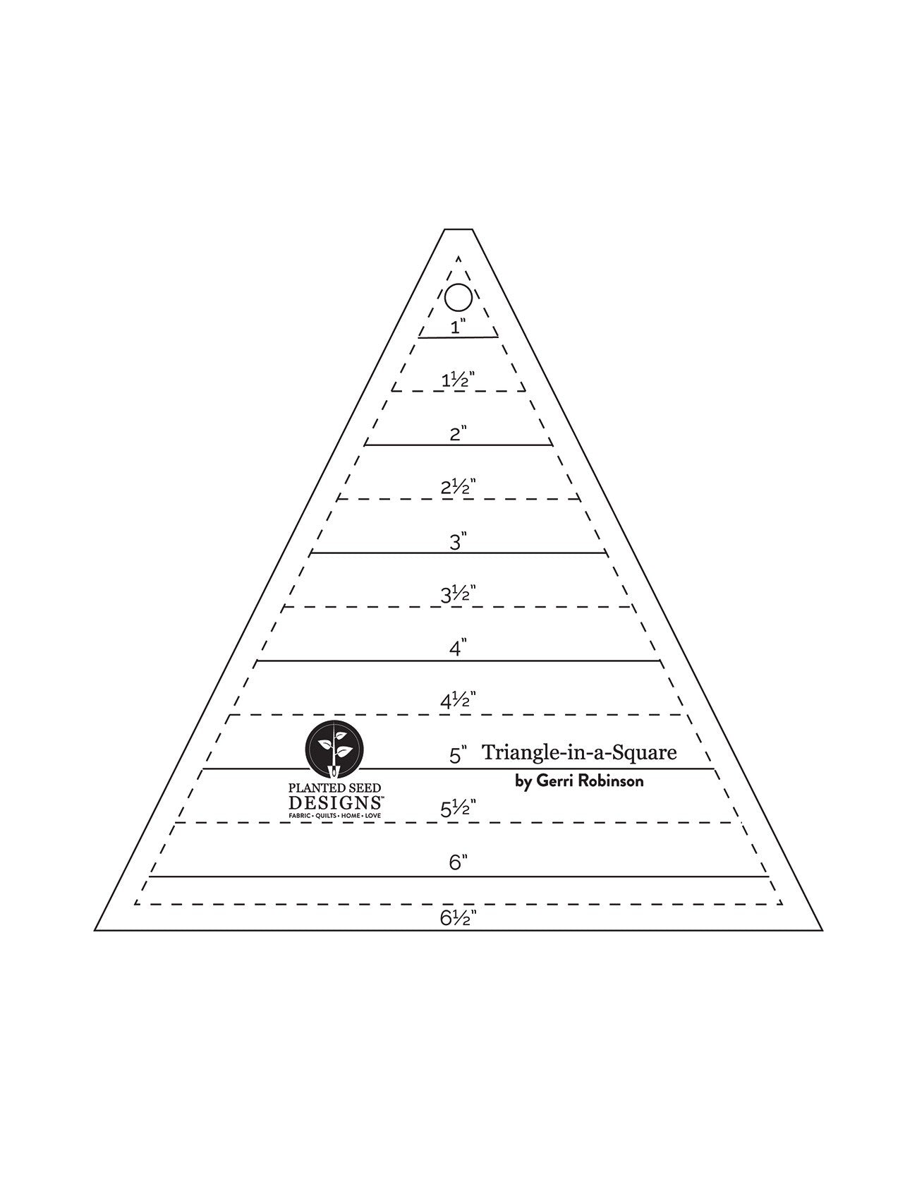 Triangle In A Square Ruler Set
