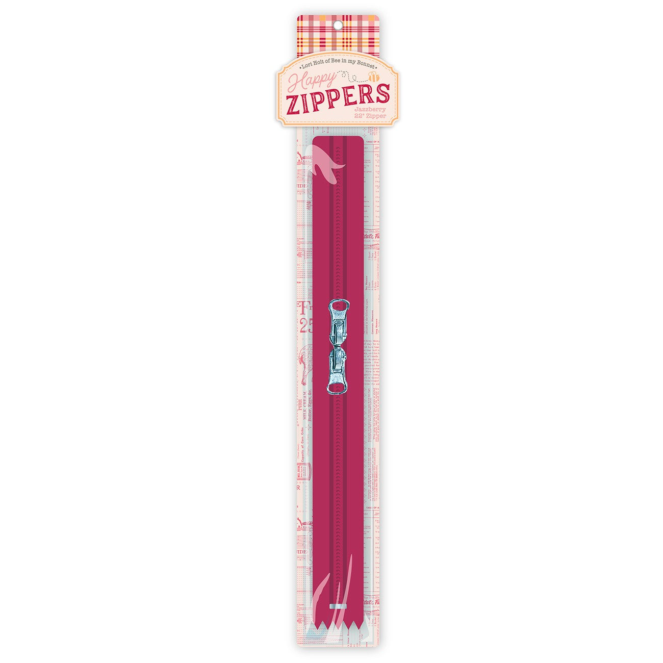 Lori Holt 22in Happy Zippers Jazzberry