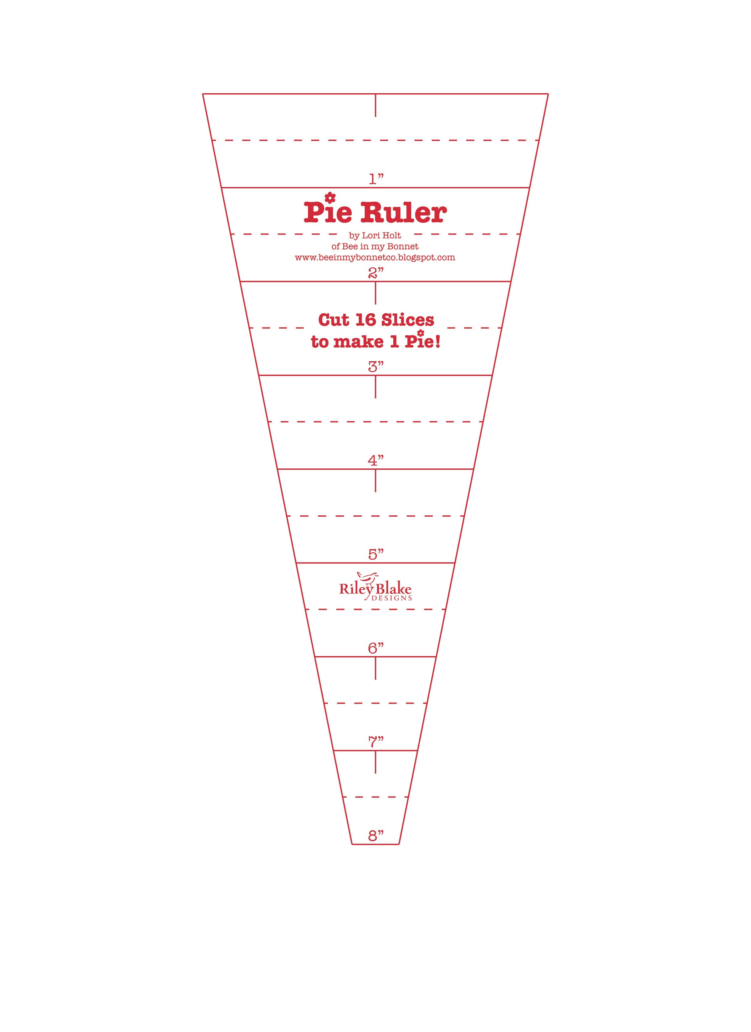 Lori Holt Pie Ruler 22-1/2 Degree