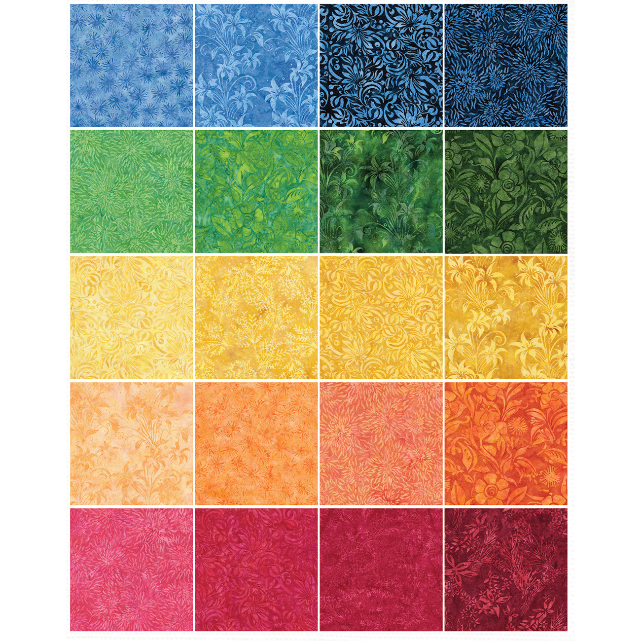 10in Squares, Colorburst Batik, 42pcs