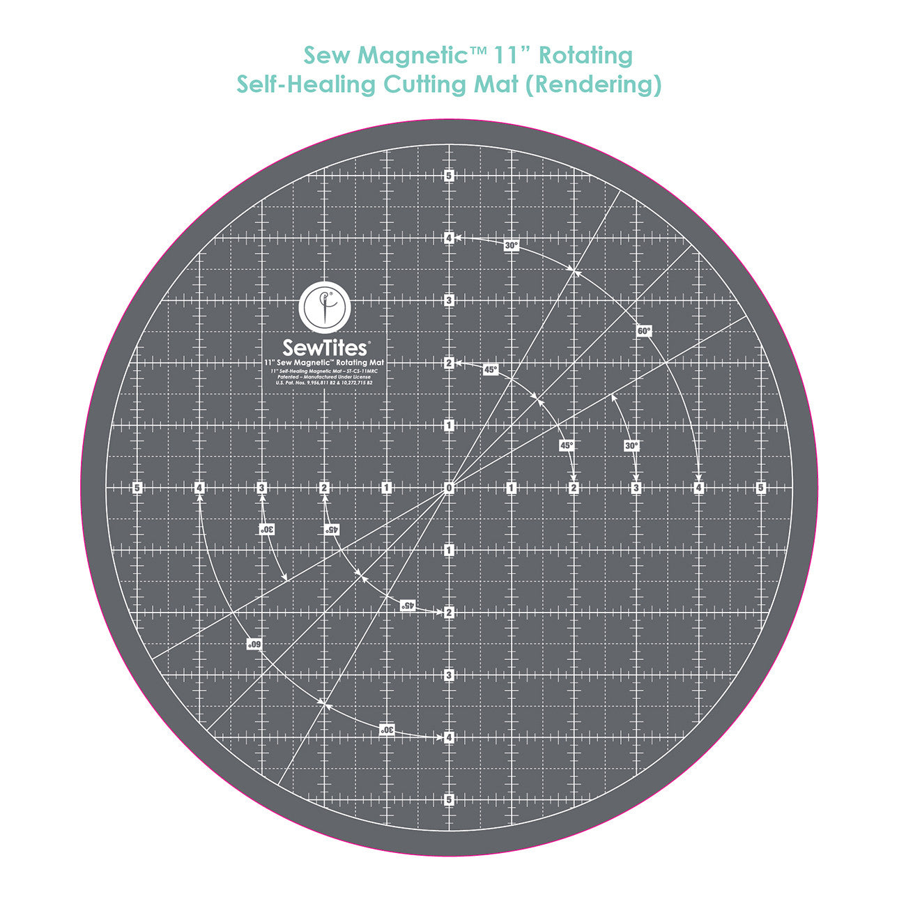 Sew Magnetic 11in Rotating Self-Healing Cutting Mat