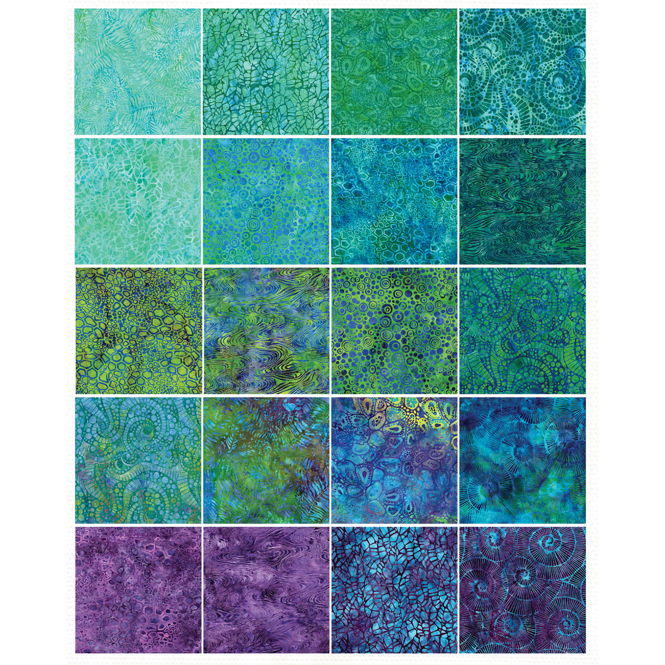 10in Squares, Fossil Finesse Batik, 42pcs