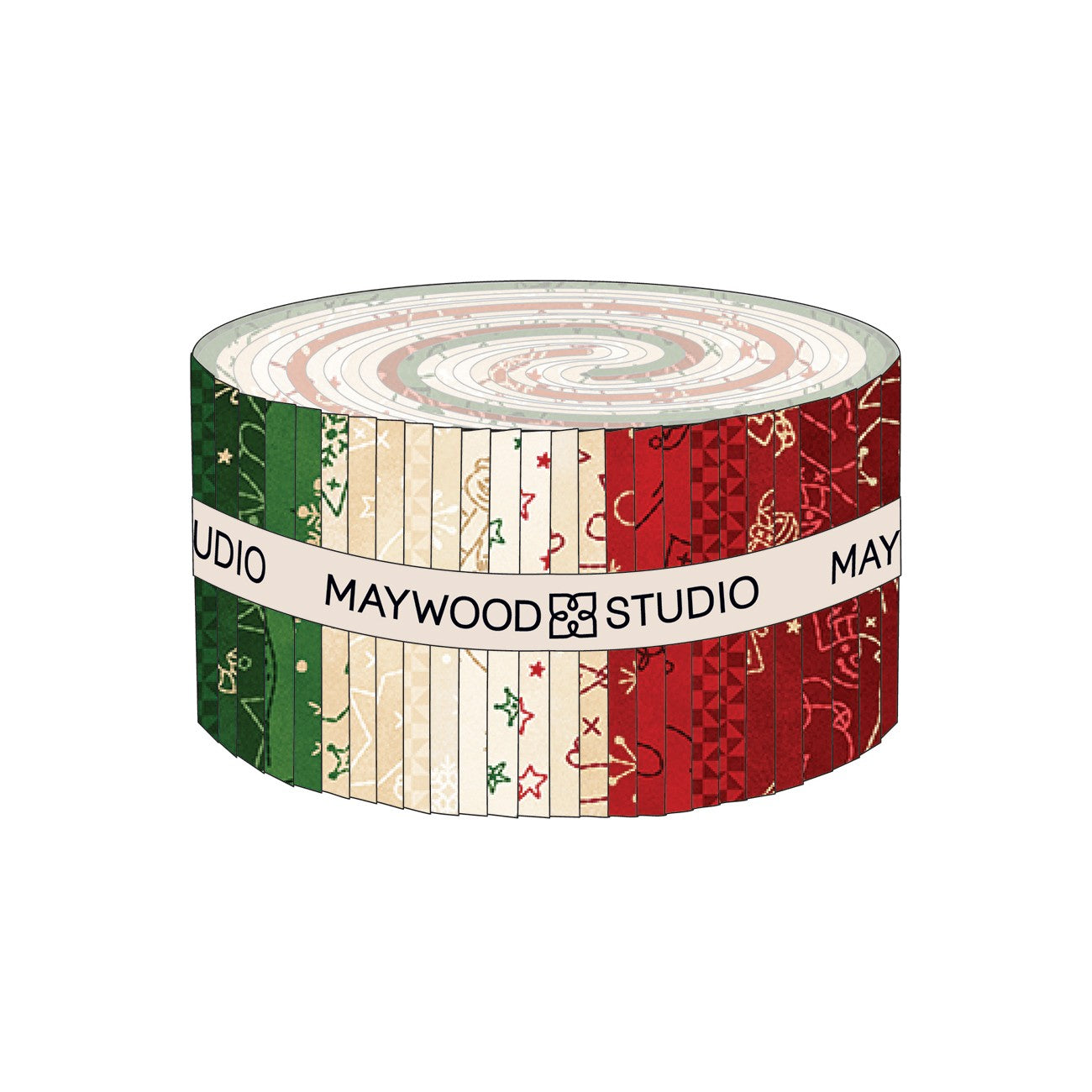 2.5in Strips Christmastime, 40pcs/bundle