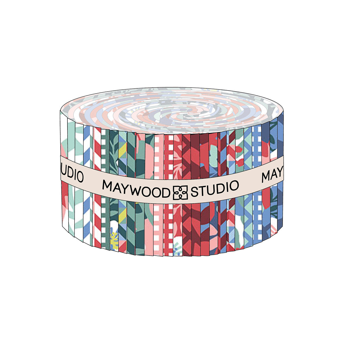 2.5in Strips Cups & Quilts, 40pcs/bundle