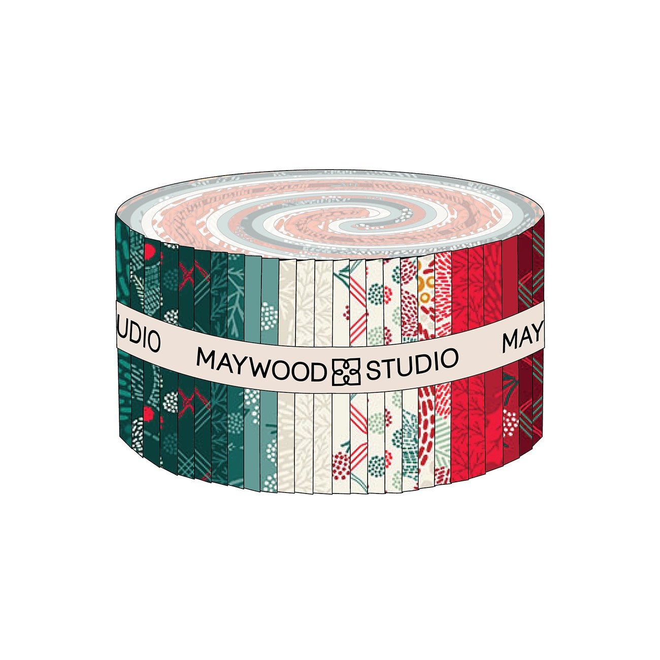 2.5in Strips Holiday Stitches, 40pcs/bundle