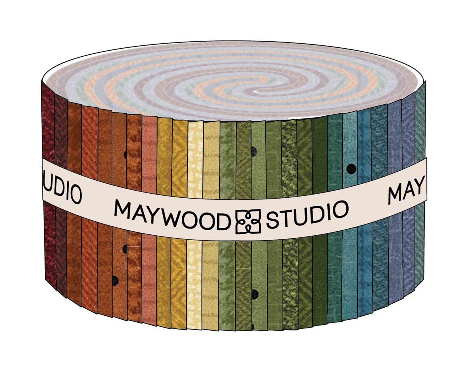 2.5in Strips Woolies Flannel Colors Vol. 2, 40pcs/bundle