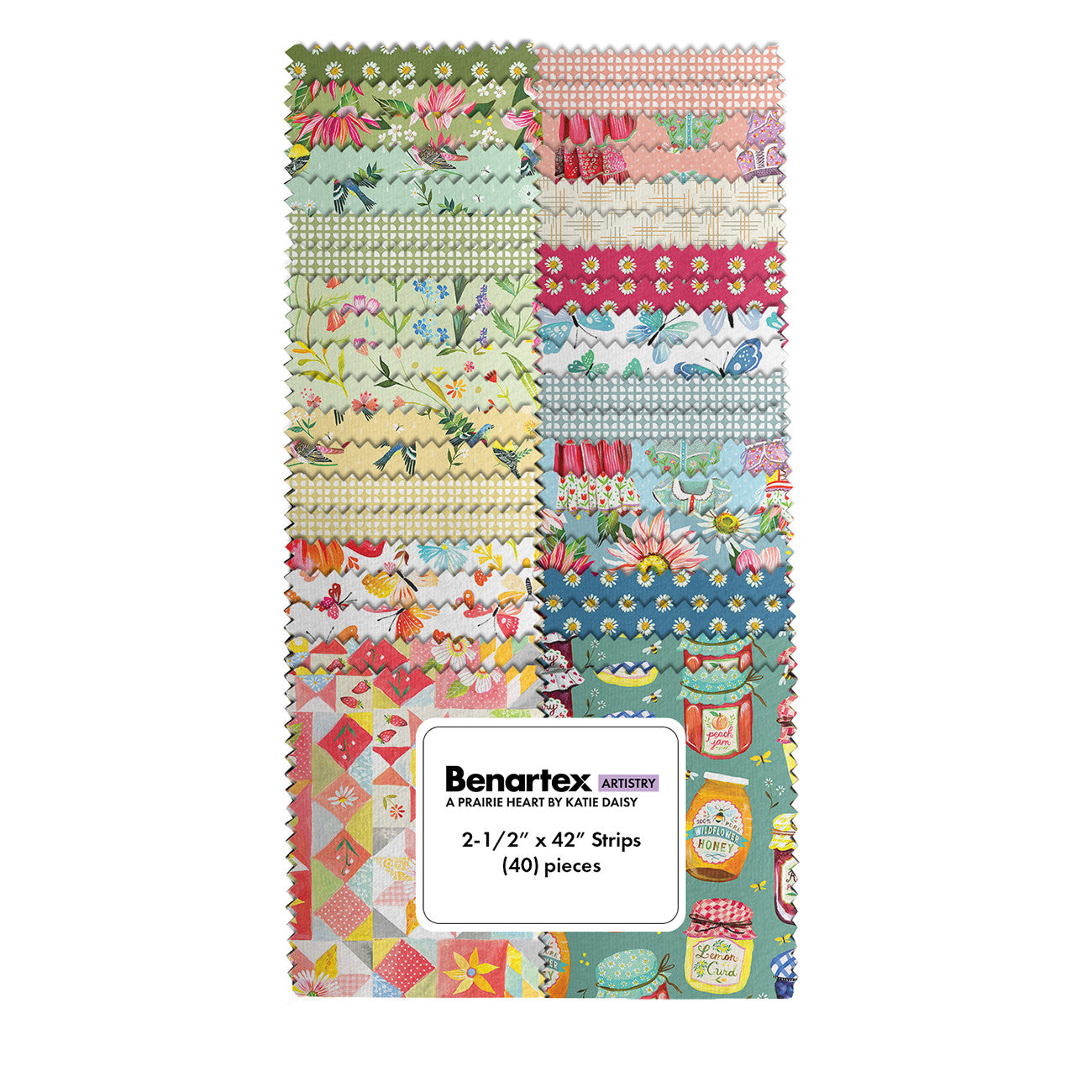 2-1/2in Strips, A Prairie Heart, 40pcs/bundle