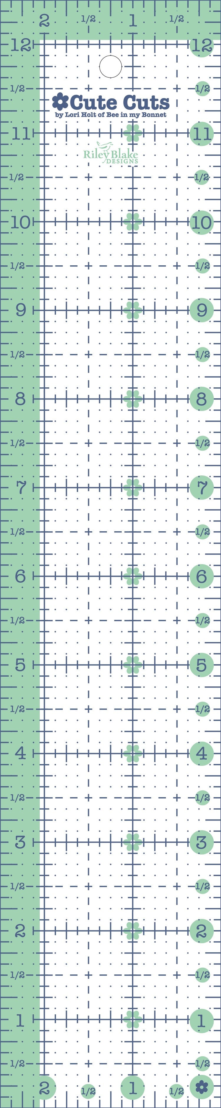 2-1/2in x 12-1/2in Cute Cut Ruler
