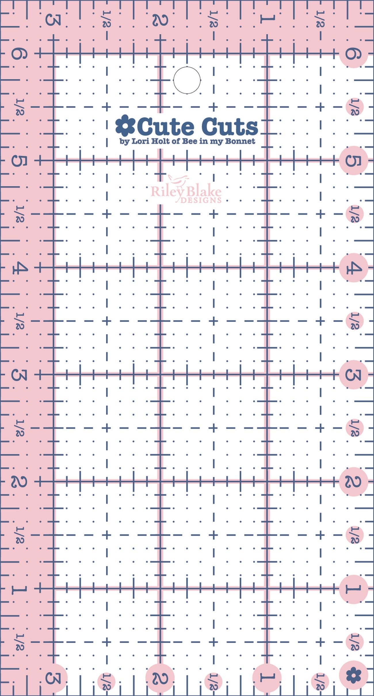 Cute Cut Ruler Rectangle 3-1/2in x 6-1/2in