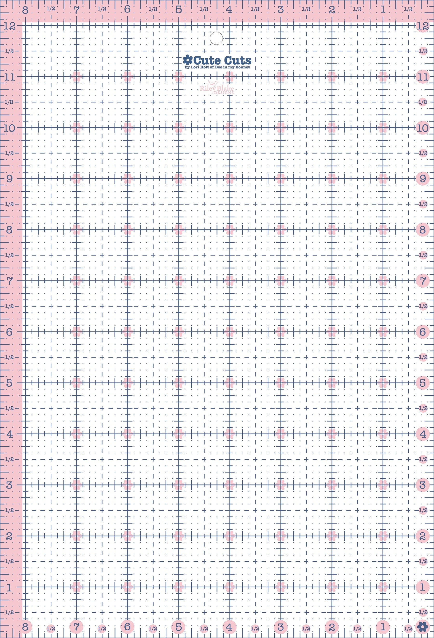 Lori Holt Cute Cuts Ruler 8-1/2in x 12-1/2in