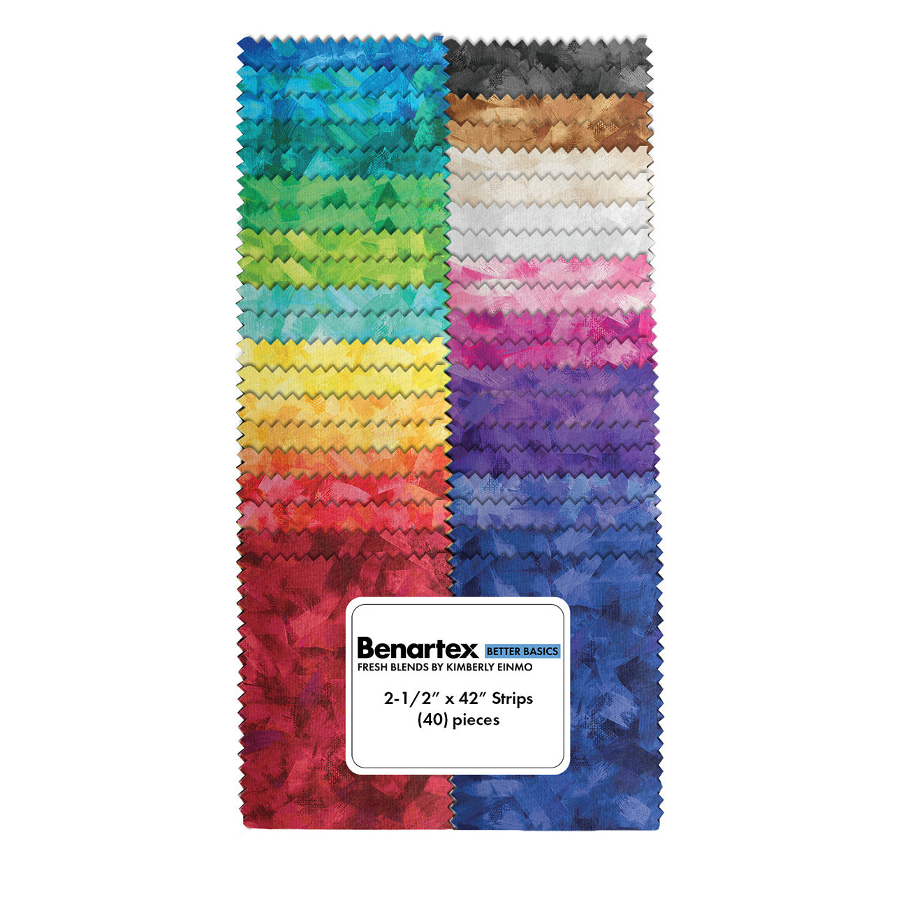 2-1/2in Strips, Fresh Blends, 40pcs/bundle