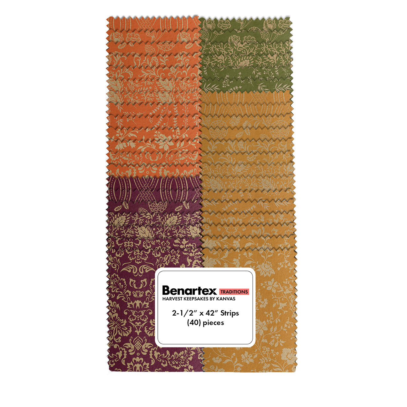 Harvest Keepsakes 2-1/2in Strips, 40pcs/bundle