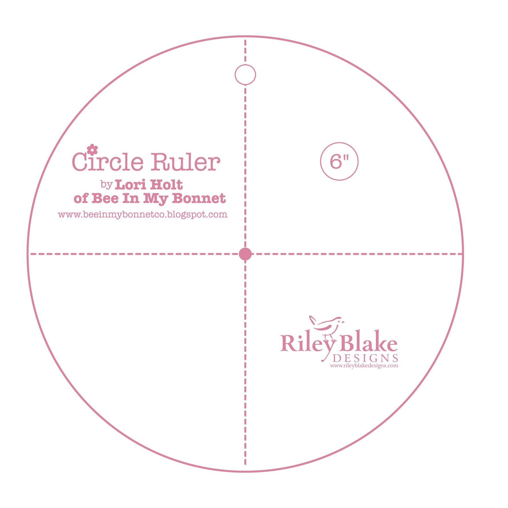 Lori Holt Circle Ruler 6in